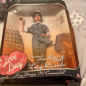 Barbie I Love Lucy Doll in Black and White Outfit